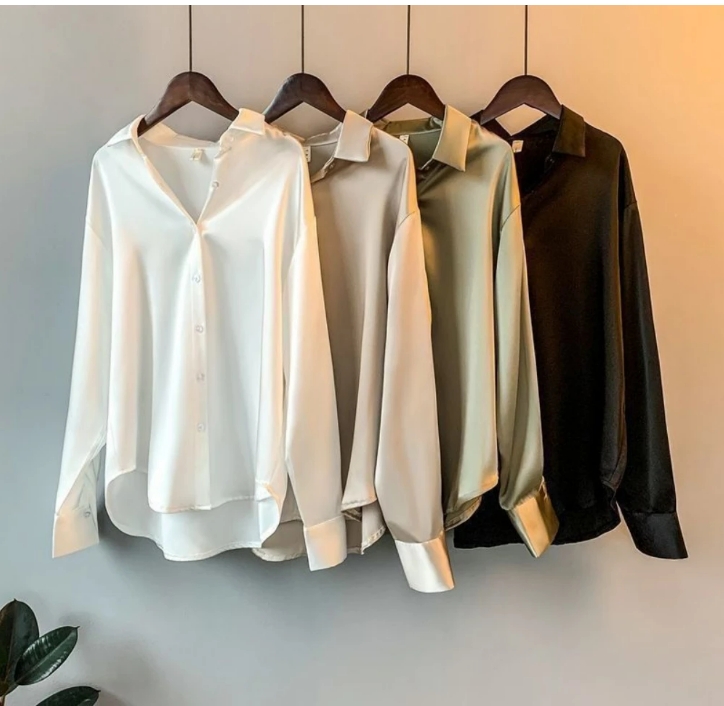 2025Spring Shirt And Blouses New Sweater Cardigans Woman Top Knitted Korean Long Sleeve Lapel Button Elegance Sweet Casual Coats