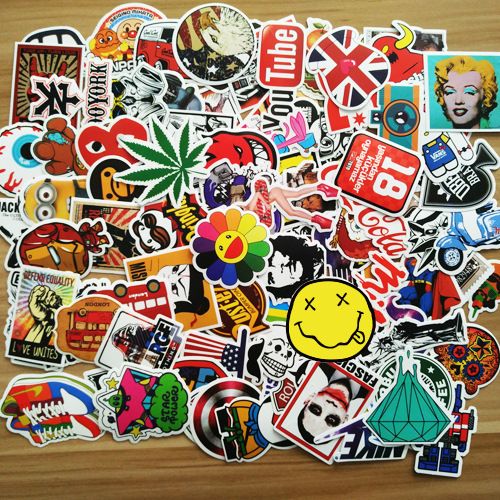 100PCS Fashion Style Graffiti Stickers DIY Luggage Laptop Skateboard Car Motorcycle Bicycle Stickers
