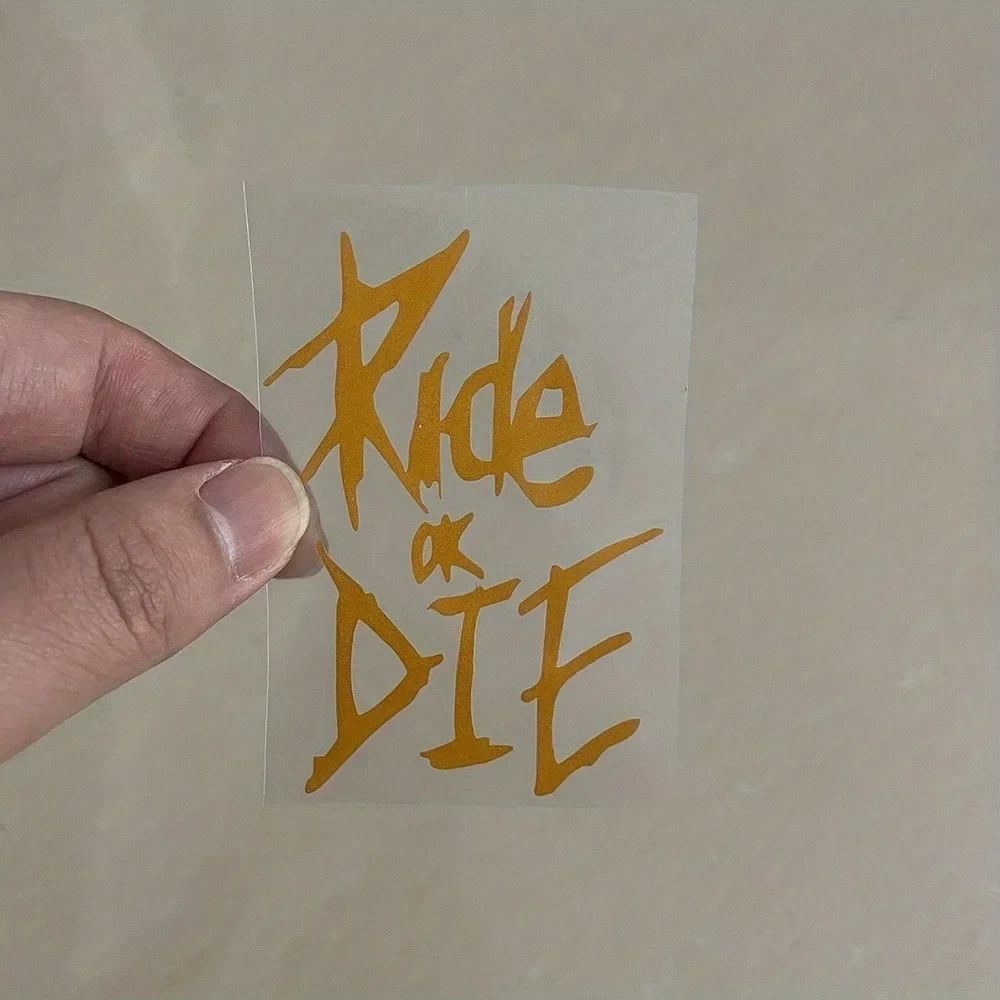 3pcs/set Ride or Die Bike Frame Stickers Bicycle Top Tube Waterproof Decals for MTB Bicycle Decorative Frame Bike Motorcycle Accessories