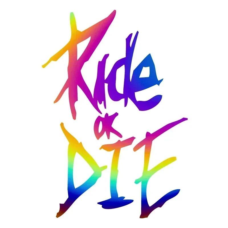 3pcs/set Ride or Die Bike Frame Stickers Bicycle Top Tube Waterproof Decals for MTB Bicycle Decorative Frame Bike Motorcycle Accessories