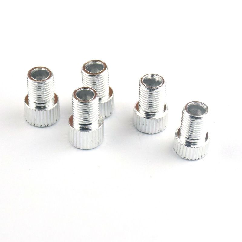 5Pcs Presta Valve Adapter - Convert Presta to Schrader - French/UK to US - Inflate Tire Using Standard Pump or Air Compressor