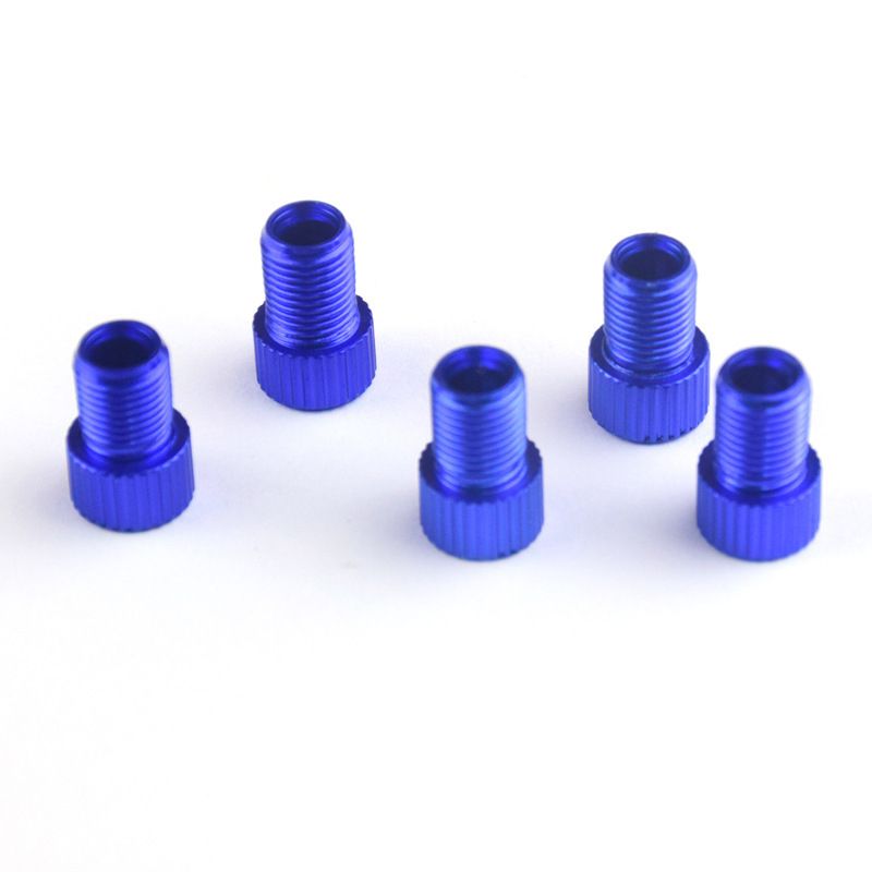 5Pcs Presta Valve Adapter - Convert Presta to Schrader - French/UK to US - Inflate Tire Using Standard Pump or Air Compressor