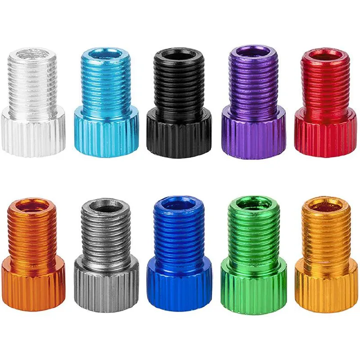 5Pcs Presta Valve Adapter - Convert Presta to Schrader - French/UK to US - Inflate Tire Using Standard Pump or Air Compressor