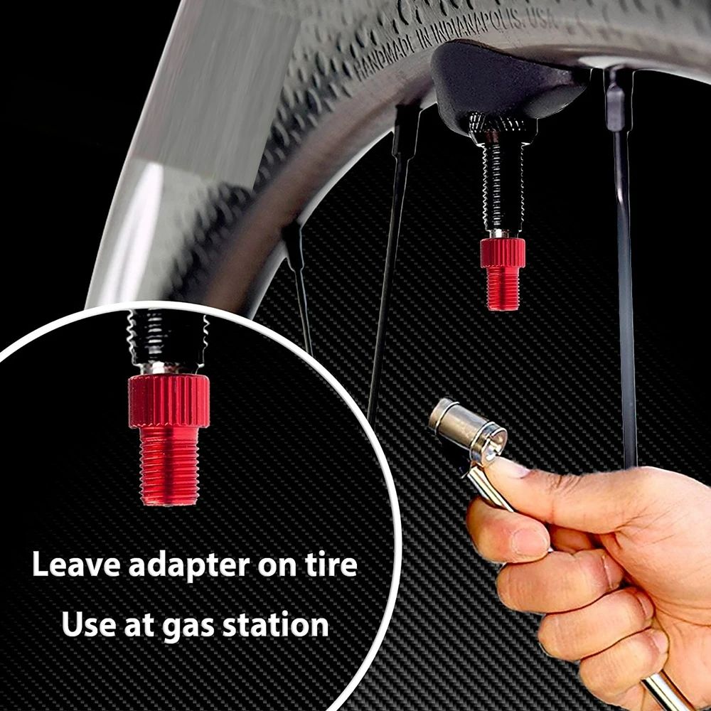 5Pcs Presta Valve Adapter - Convert Presta to Schrader - French/UK to US - Inflate Tire Using Standard Pump or Air Compressor
