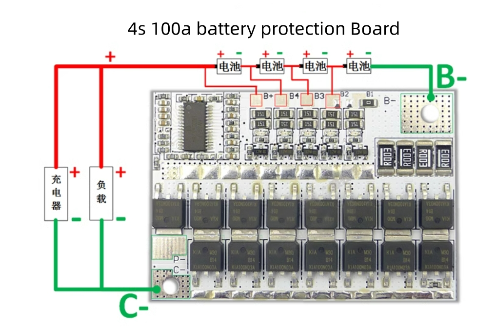 1pcs 3S 4S 5S 3.2V 3.7V BMS 12V 16.8 21V 100A Li-ion LMO Ternary Lithium Battery Protection Circuit Board Li-POLYMER Balance Charging