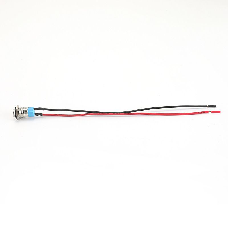 1NC+1NO High head Waterproof Metal Push Button Switch LED Light Self-locking/reset 3~220V 12mm Oxidized black