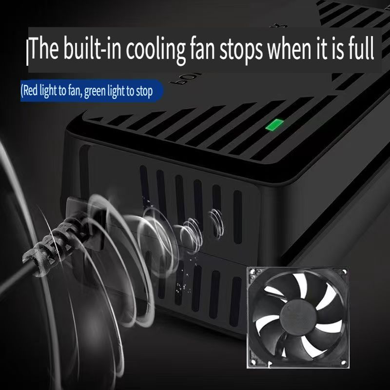 12.6V5A lithium battery charger 12V3A lithium battery 18650 polymer 80A 100AH power charging cable