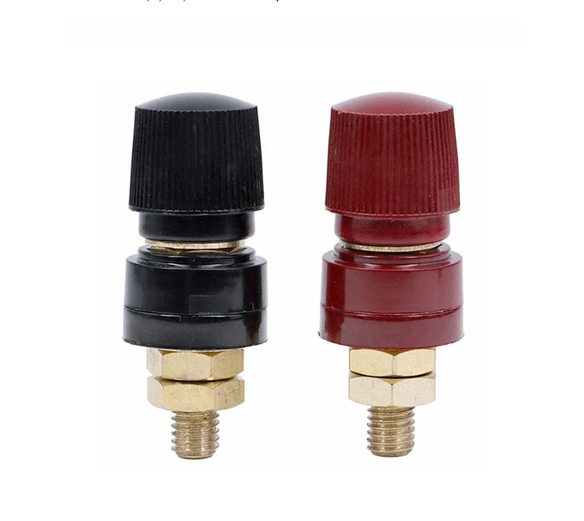 M6 M8 M10 Wire Binding Post Thread Screw Black/Red Set Weld Inverter Clamp Power Supply Splice Connect Battery Terminal