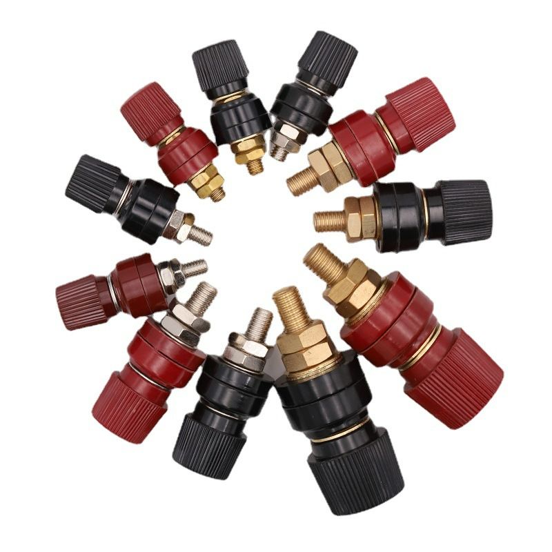 M6 M8 M10 Wire Binding Post Thread Screw Black/Red Set Weld Inverter Clamp Power Supply Splice Connect Battery Terminal