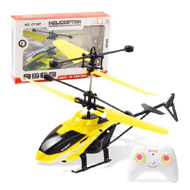 Unmanned aerial vehicle intelligent sensing aircraft remote control aircraft helicopter suspension anti fall children's toy