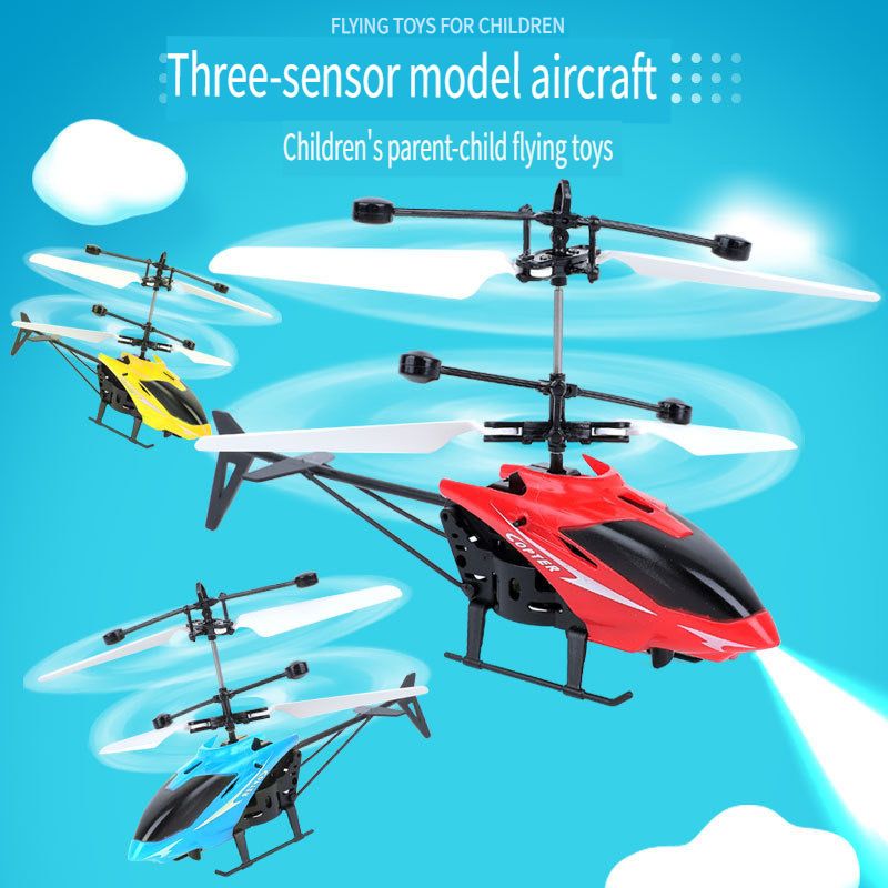 Unmanned aerial vehicle intelligent sensing aircraft remote control aircraft helicopter suspension anti fall children's toy