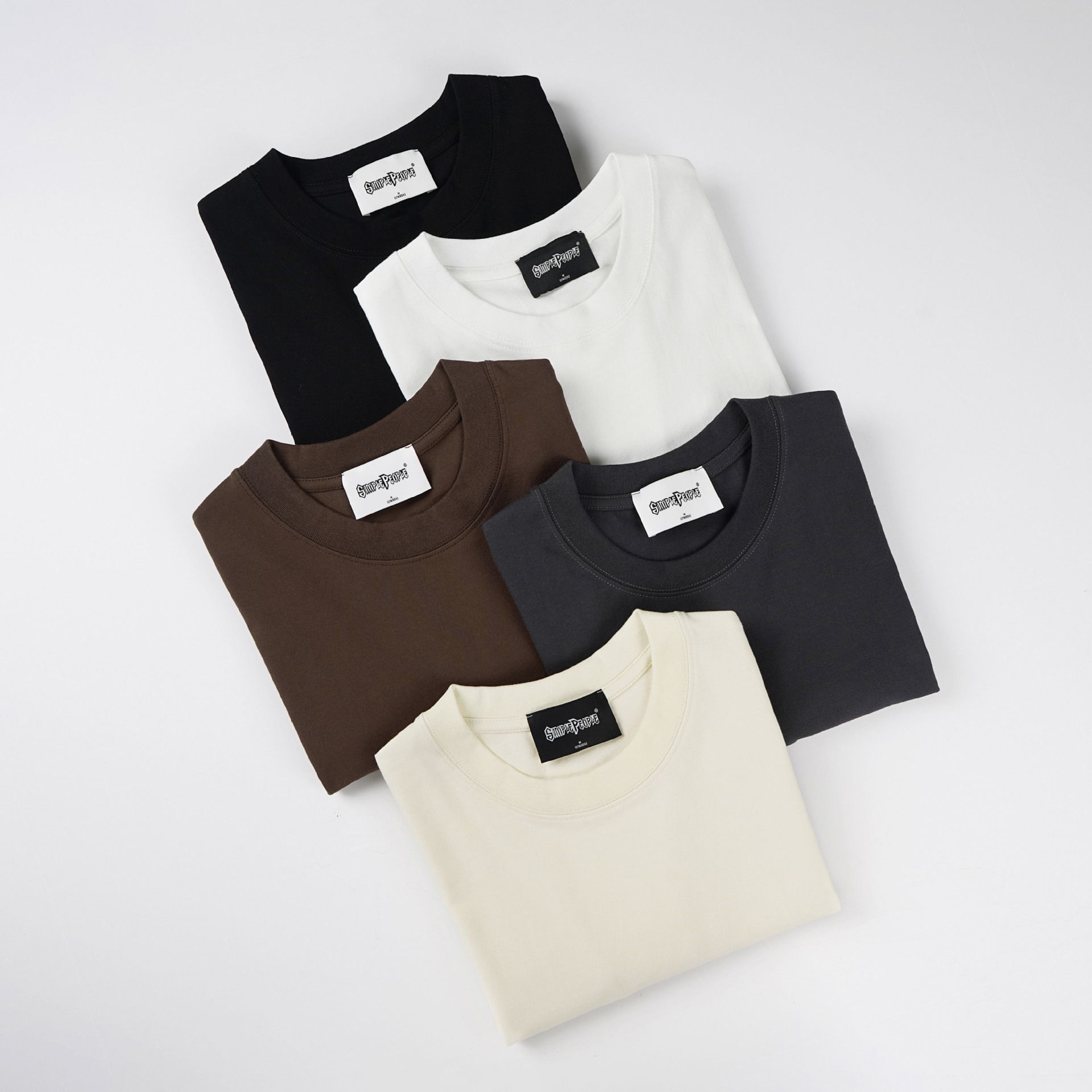 WAVLATII Oversized Summer T shirts for Women Men Brown Casual Female Korean Streetwear Tees Unisex Basic Solid Young Cool Tops