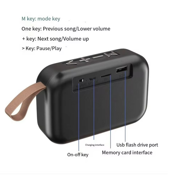 Portable Speakers Outdoor Bluetooth 5.0 Mini Oxford Loudspeaker Wireless Column 3D Stereo Music Player Surround Hifi sound Box