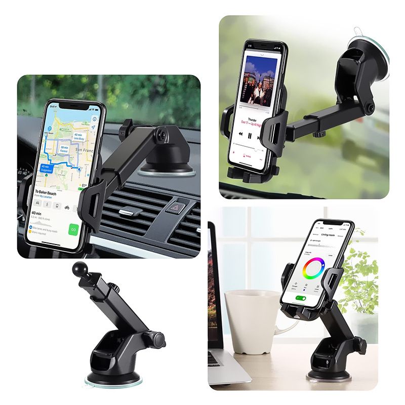 Car Phone Holder Mobile Phone Holder Stand in Car No Magnetic GPS Mount Support