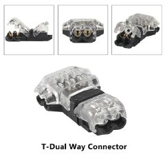 10PCS Wire Connectors Low Voltage Wire Connectors Solid Connection,T Tap Wire Connectors, T Type 2 Pins Wire Splice Connectors
