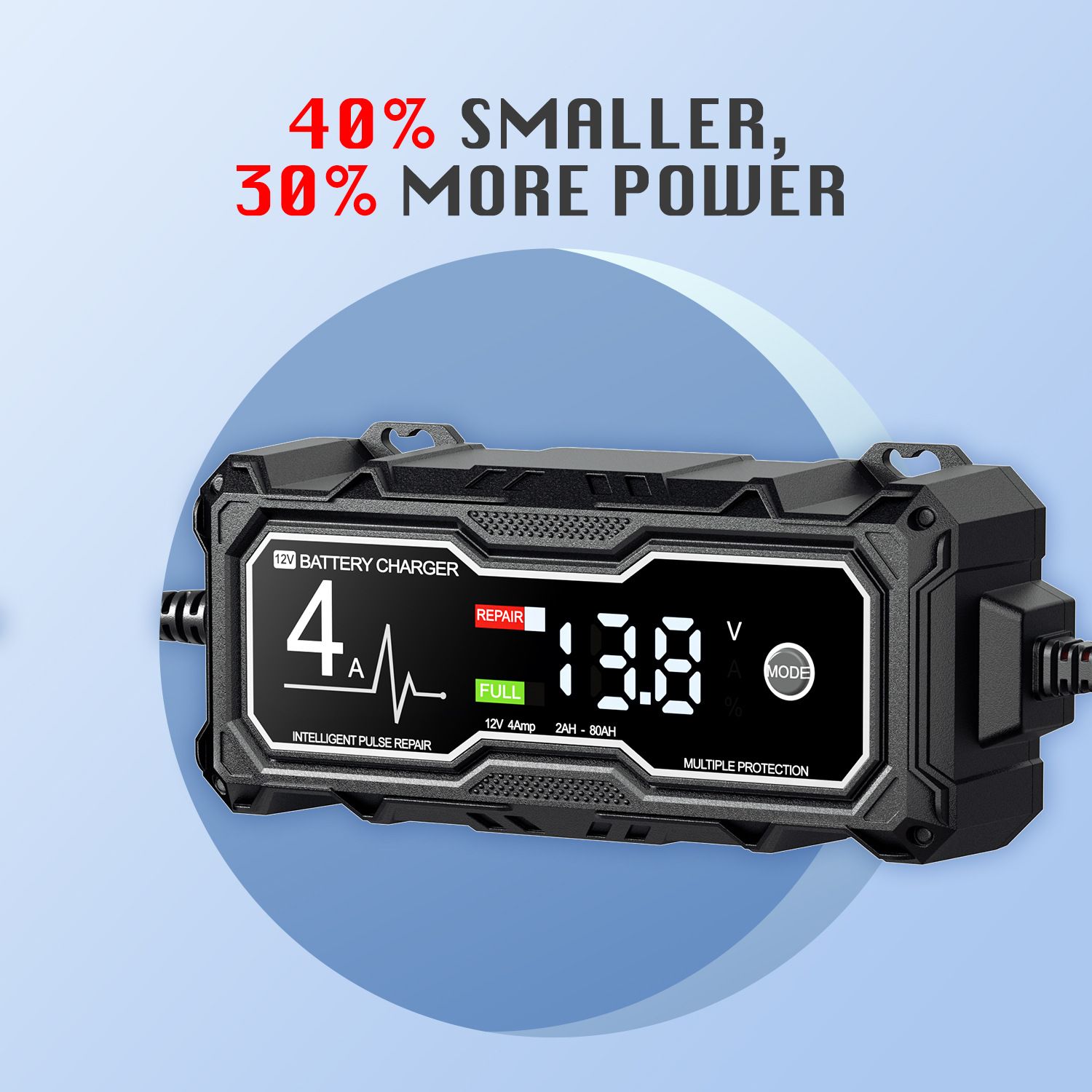 12V4A intelligent repair charger start stop motorcycle battery maintenance device battery charging charger