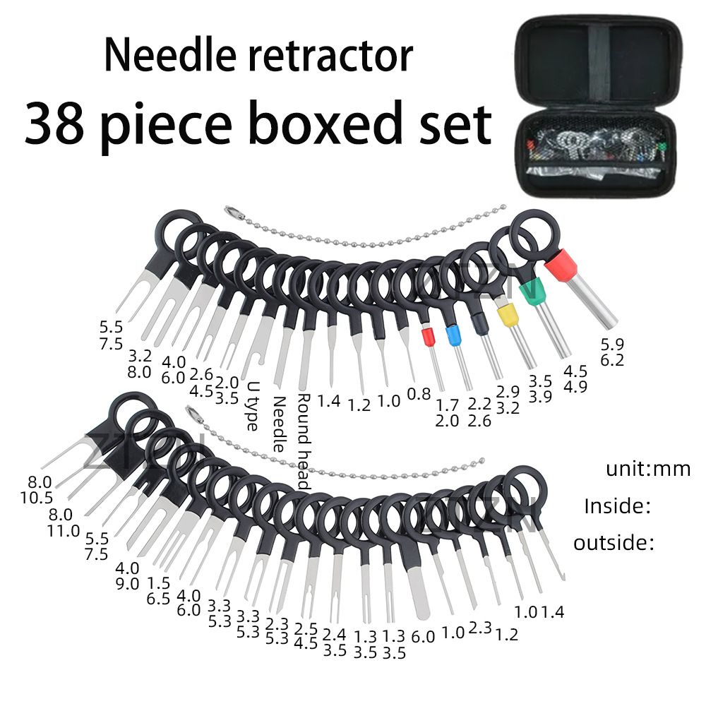 Car Terminal Removal Kit Box Wire Plug Connector Extractor Puller Release Pin Extractor Set Terminal Plug Repair Tools