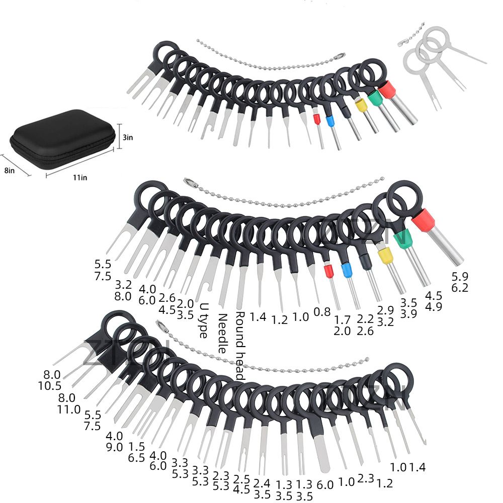 Car Terminal Removal Kit Box Wire Plug Connector Extractor Puller Release Pin Extractor Set Terminal Plug Repair Tools