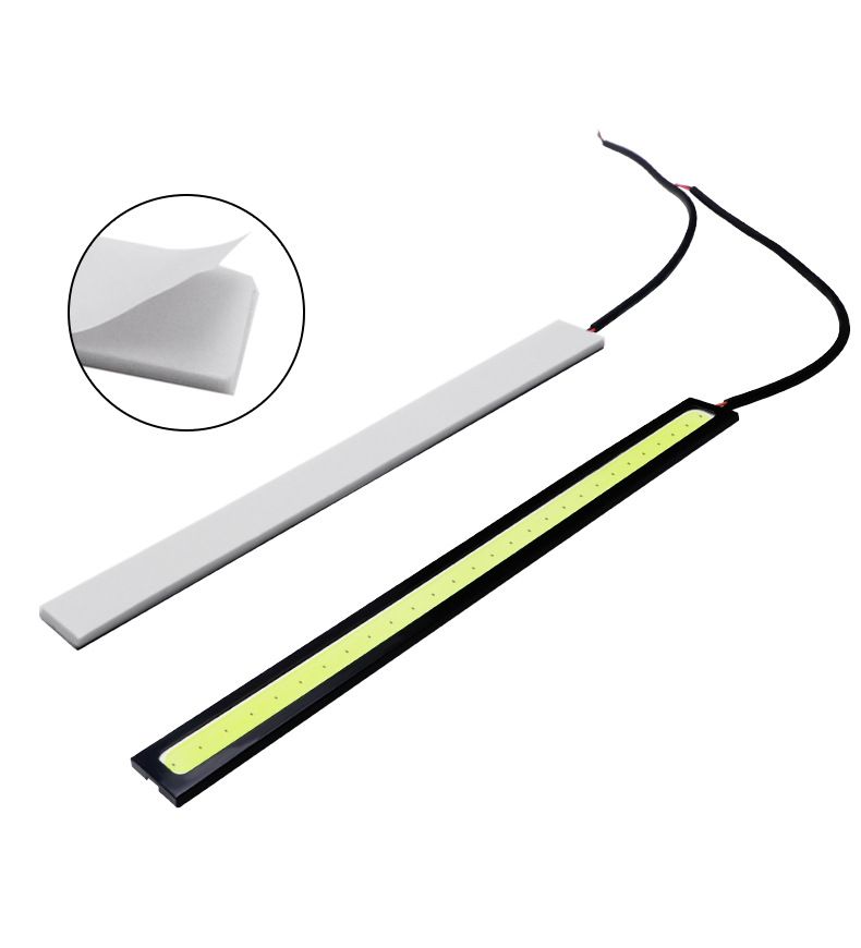 5pcs/set Ultra Thin Bright LED Car COB Daytime Running Lights SuperBright Low Cosumption Auto DRL Fog Driving Lamp 12V DRL Lamp Universal