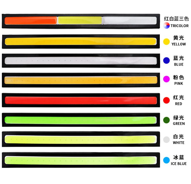 5pcs/set Ultra Thin Bright LED Car COB Daytime Running Lights SuperBright Low Cosumption Auto DRL Fog Driving Lamp 12V DRL Lamp Universal