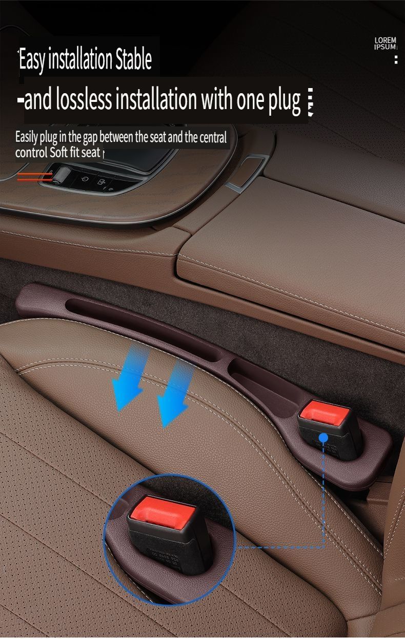 Car Seat Gap Filler Side Seam Plug Strip Leak-proof Filling Strip For All Car Model Wallet Phone Holder Car Accessories