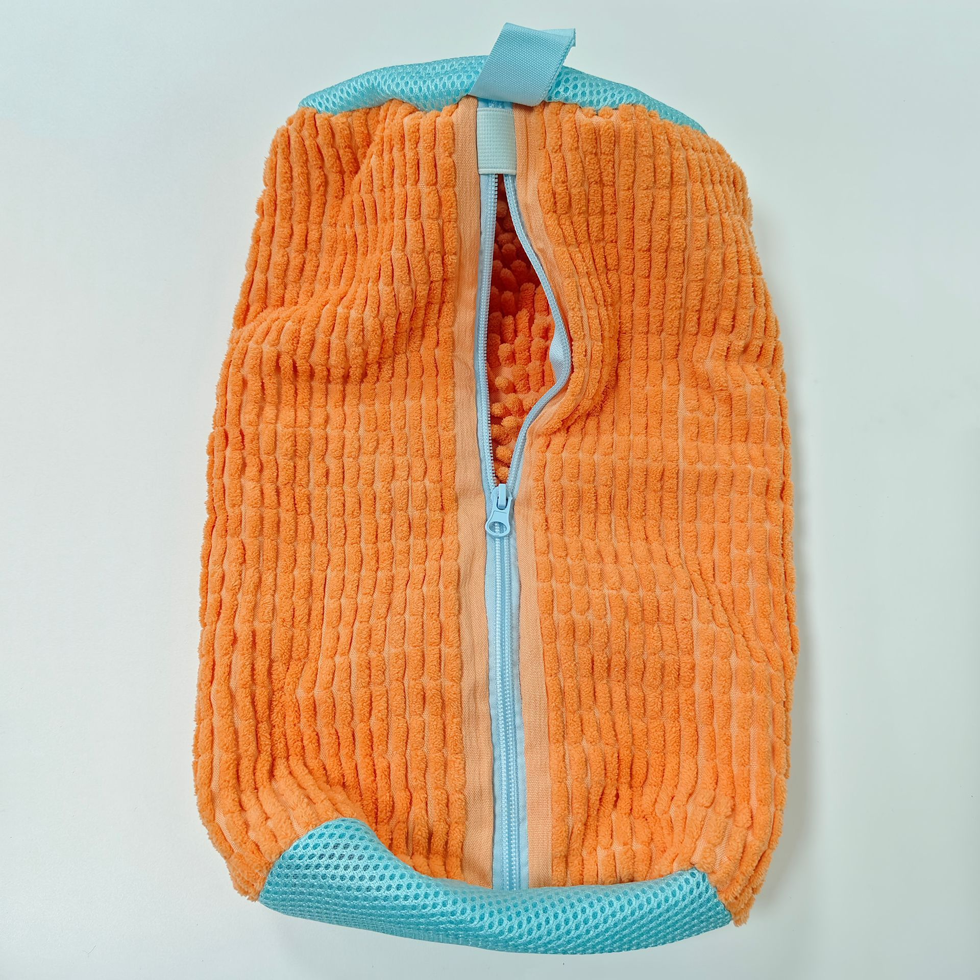 Durable Shoe Washing Machine Bag for All Shoe Types-Yellow with Blue Zipper,Ideal for Sneakers and Casual Shoes,Laundry Wash Bag