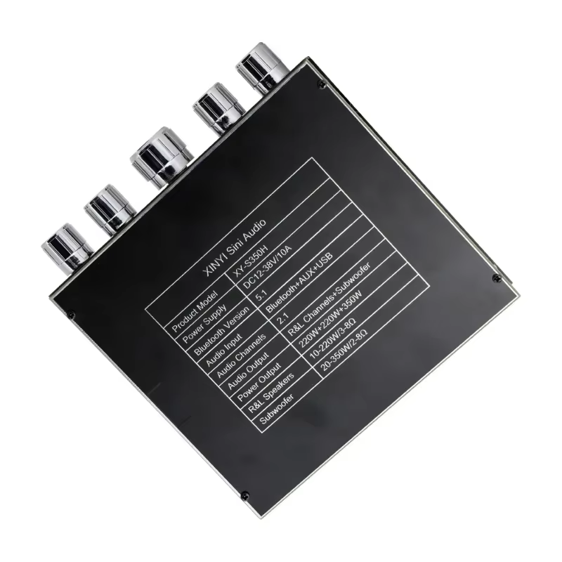 2*220W+350W Bluetooth TPA3251 Power Amplifier Board USB Sound Card Subwoofer Theater Audio Stereo Equalizer Amp 2.1 Ch Class