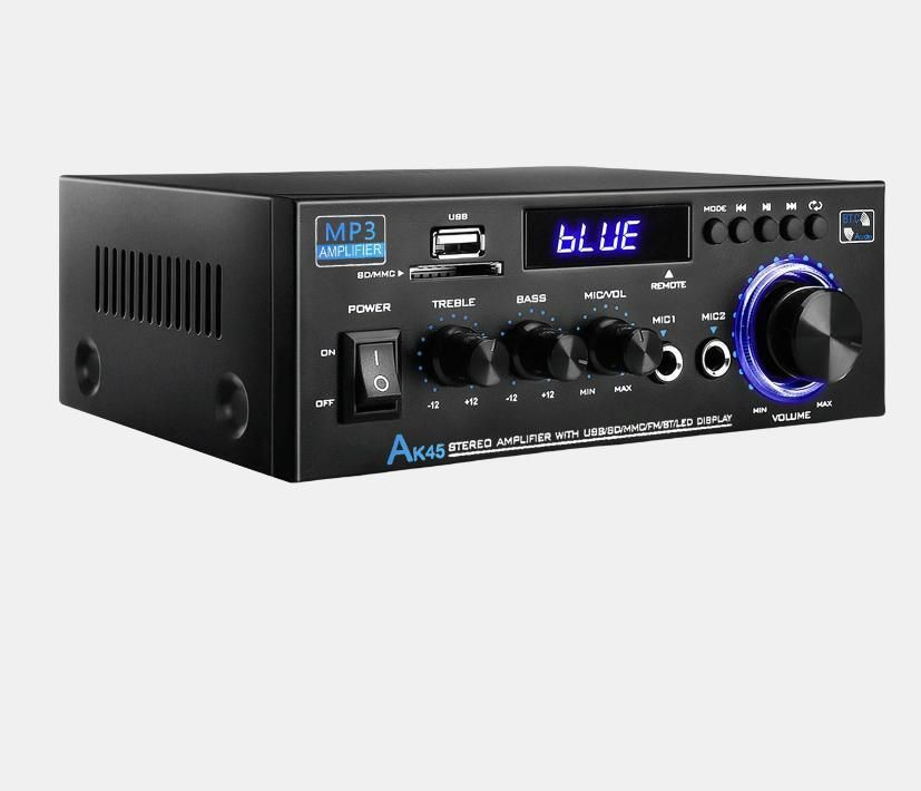 AK45 HiFi Digital Bluetooth Audio Amplifier MP3 Channel 2.0 Sound Power AMP stereo Home Automotive Car for Speakers MAX 350W*2