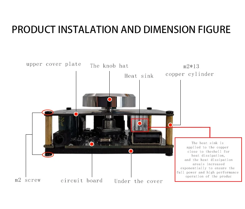 XY-AP100L 100WX2 Bluetooth 5.0 Stereo Amplifier Board AUX USB Sound Card Digital Power Amp Amplificador DC 12V 24V