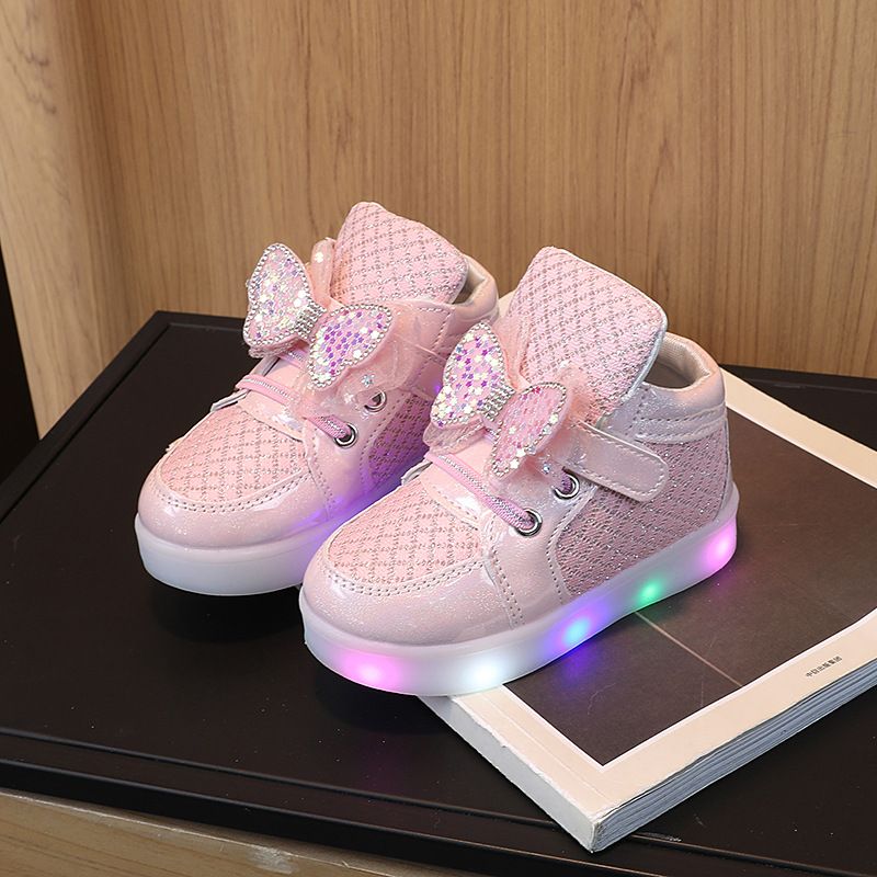 Children's Led Glowing Kids Shoes for Girls Luminous Girls Sneakers Baby Kid Shoes Backlight Sole