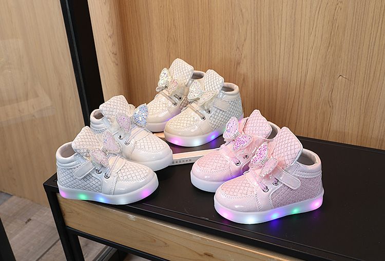 Children's Led Glowing Kids Shoes for Girls Luminous Girls Sneakers Baby Kid Shoes Backlight Sole