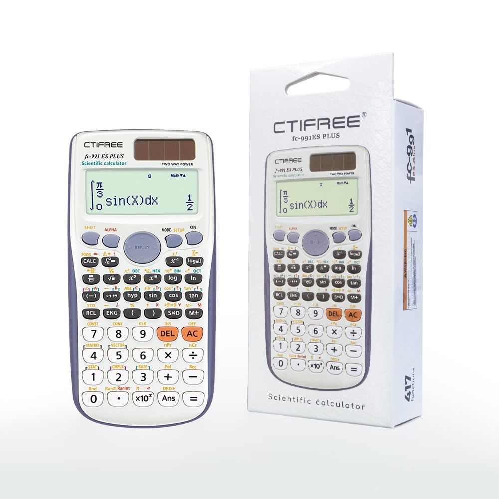 NEW Calculator for Fc-991ES-PLUS Original Scientific Calculator 417 Functions For High School University Students Office Coin Battery