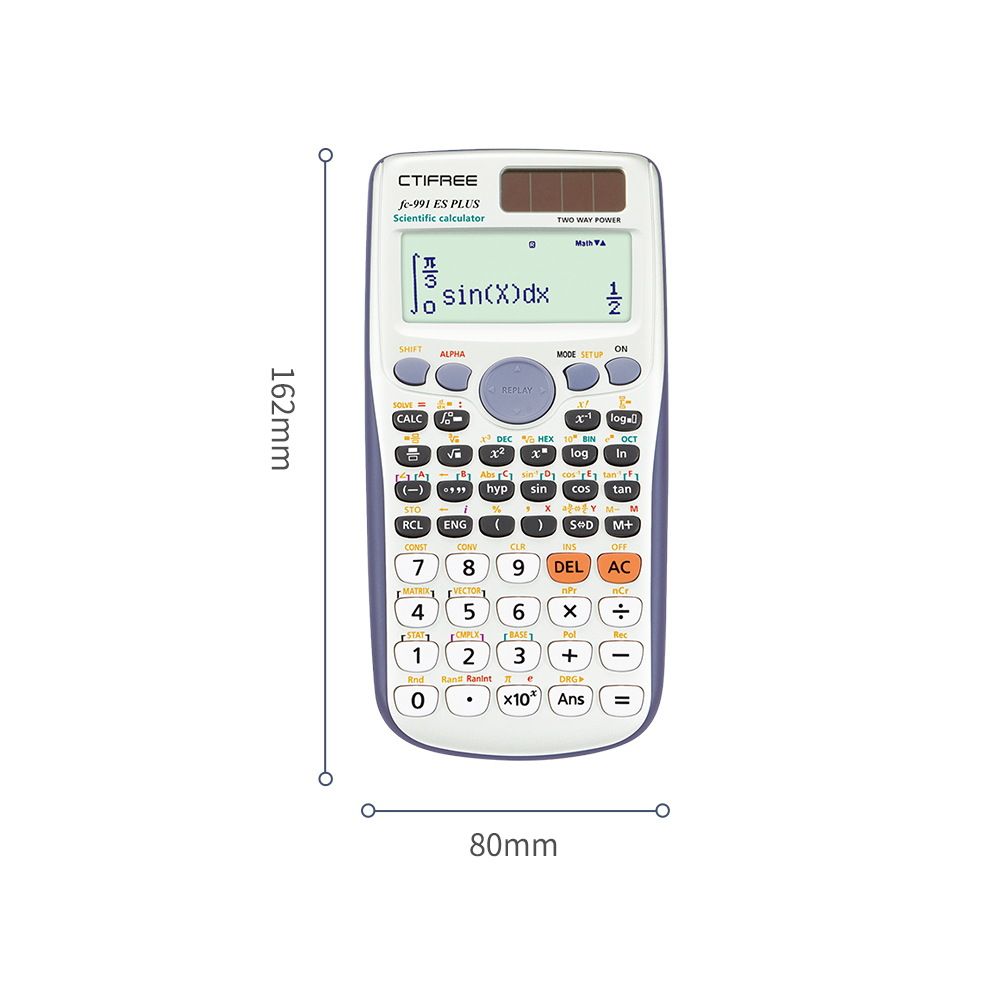 NEW Calculator for Fc-991ES-PLUS Original Scientific Calculator 417 Functions For High School University Students Office Coin Battery