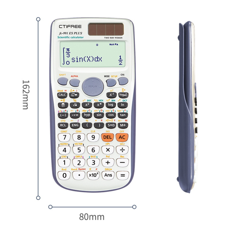 NEW Calculator for Fc-991ES-PLUS Original Scientific Calculator 417 Functions For High School University Students Office Coin Battery