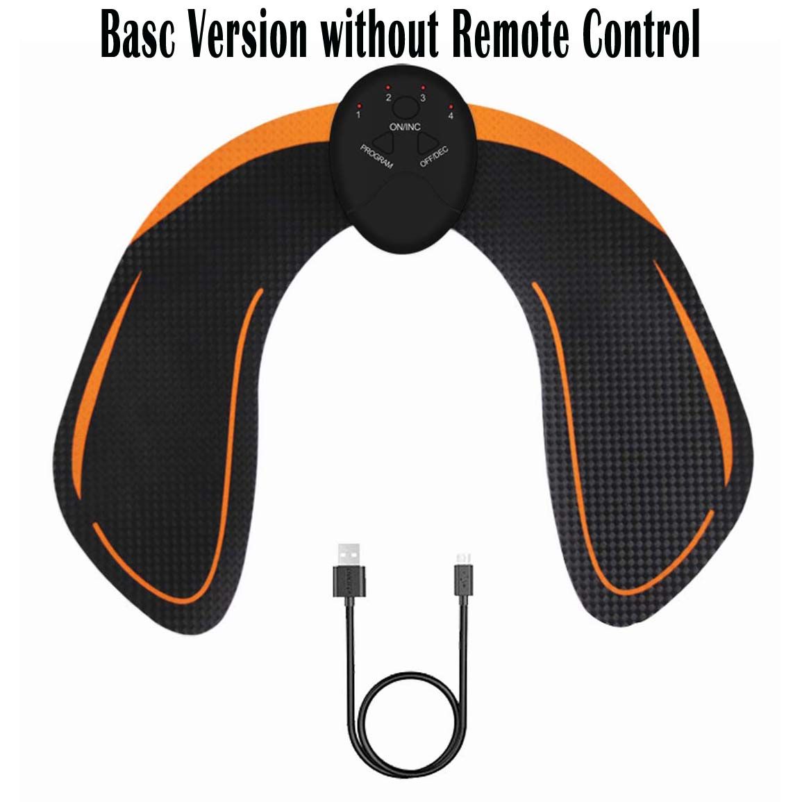 Hips Trainer USB Buttocks Lifting Massager Stimulator Electric Muscle Enhancer Pad EMS Wireless Remote Fitness Gear Home Office Workout Equipment for Women Men