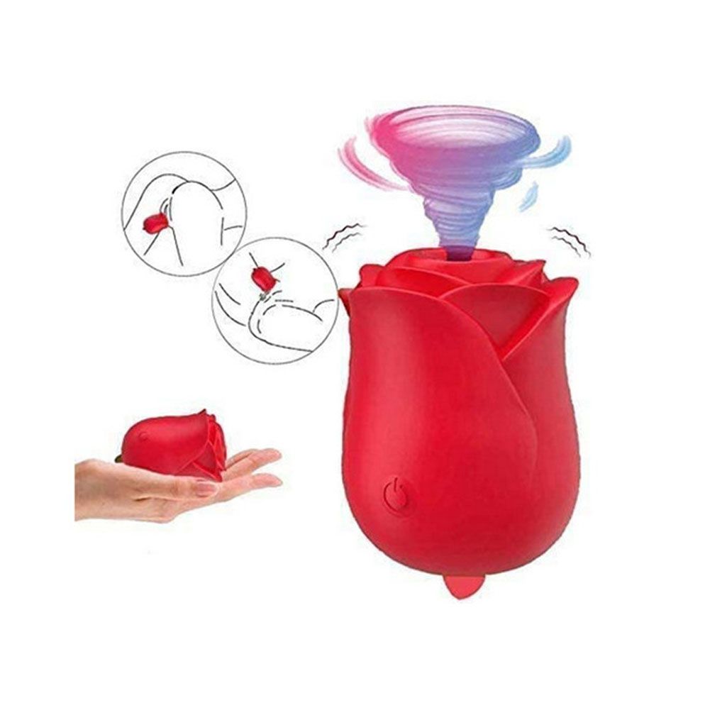 Rose Sucking Vibrator Clit Licking Tongue Powerful Rechargeable Adult Compact Masturbator Sex Toys Perfect Gift For Women Wife Girlfriend Couples