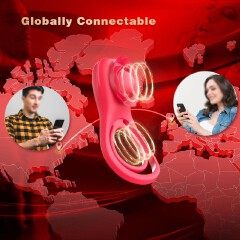 Male Cock Ring APP Virbator with Clitoral Anal Stimulator Remote Control Vibrating Dong Penis Ring G Spot Clitoral Pleasure Masturbation Prolonged Ejaculation Enhancing Sex Toy Gift for Men Couples