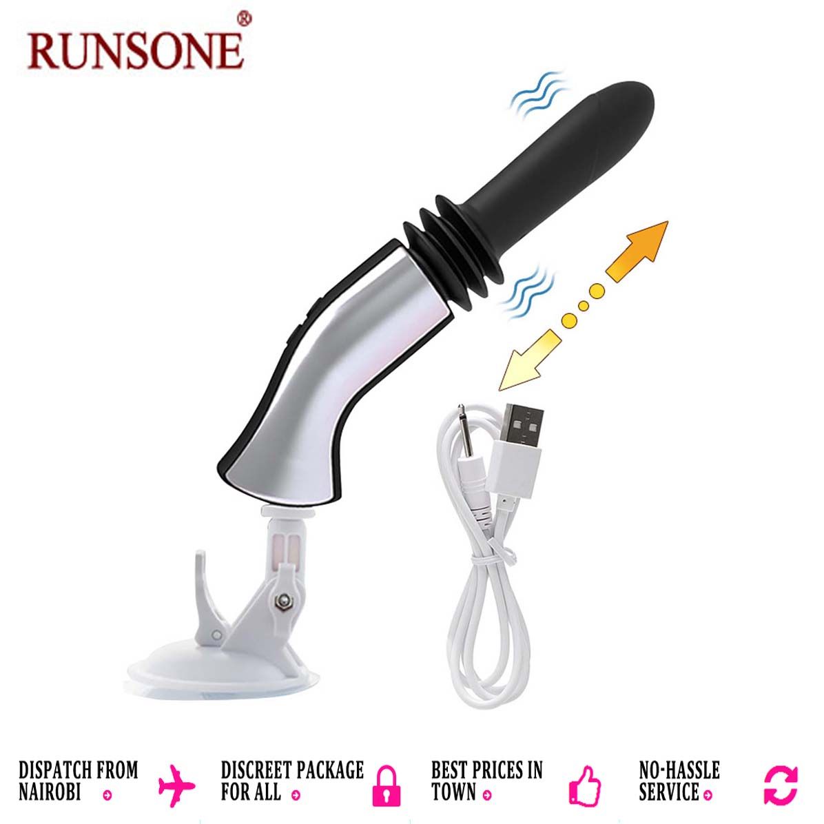 Upgraded Handsfree Automatic Fucking Vibrator Smooth Shaft Handhold Wireless Anal Stimulation Sex Machine Love Toys for Women Lesbian Couple