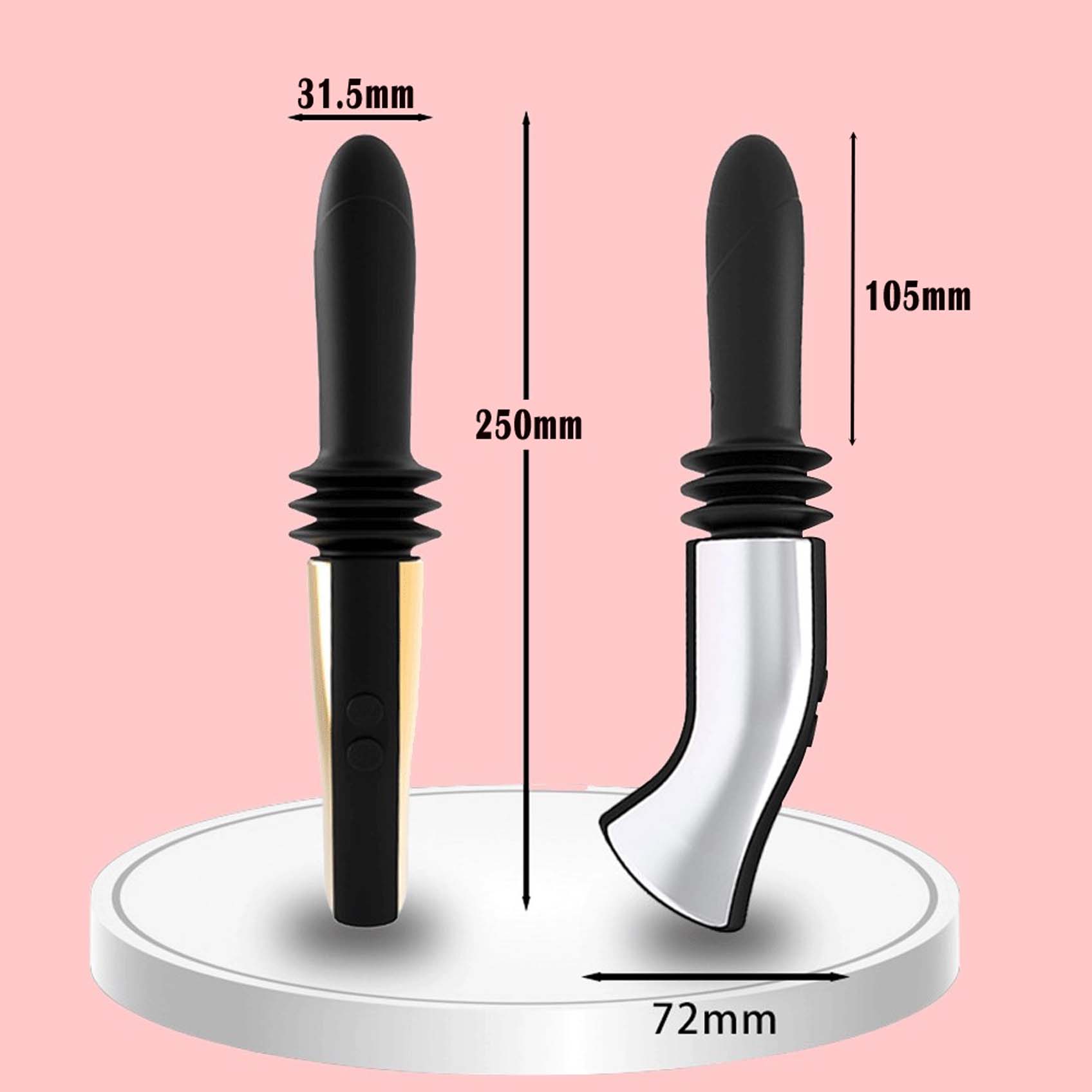 Upgraded Handsfree Automatic Fucking Vibrator Smooth Shaft Handhold Wireless Anal Stimulation Sex Machine Love Toys for Women Lesbian Couple