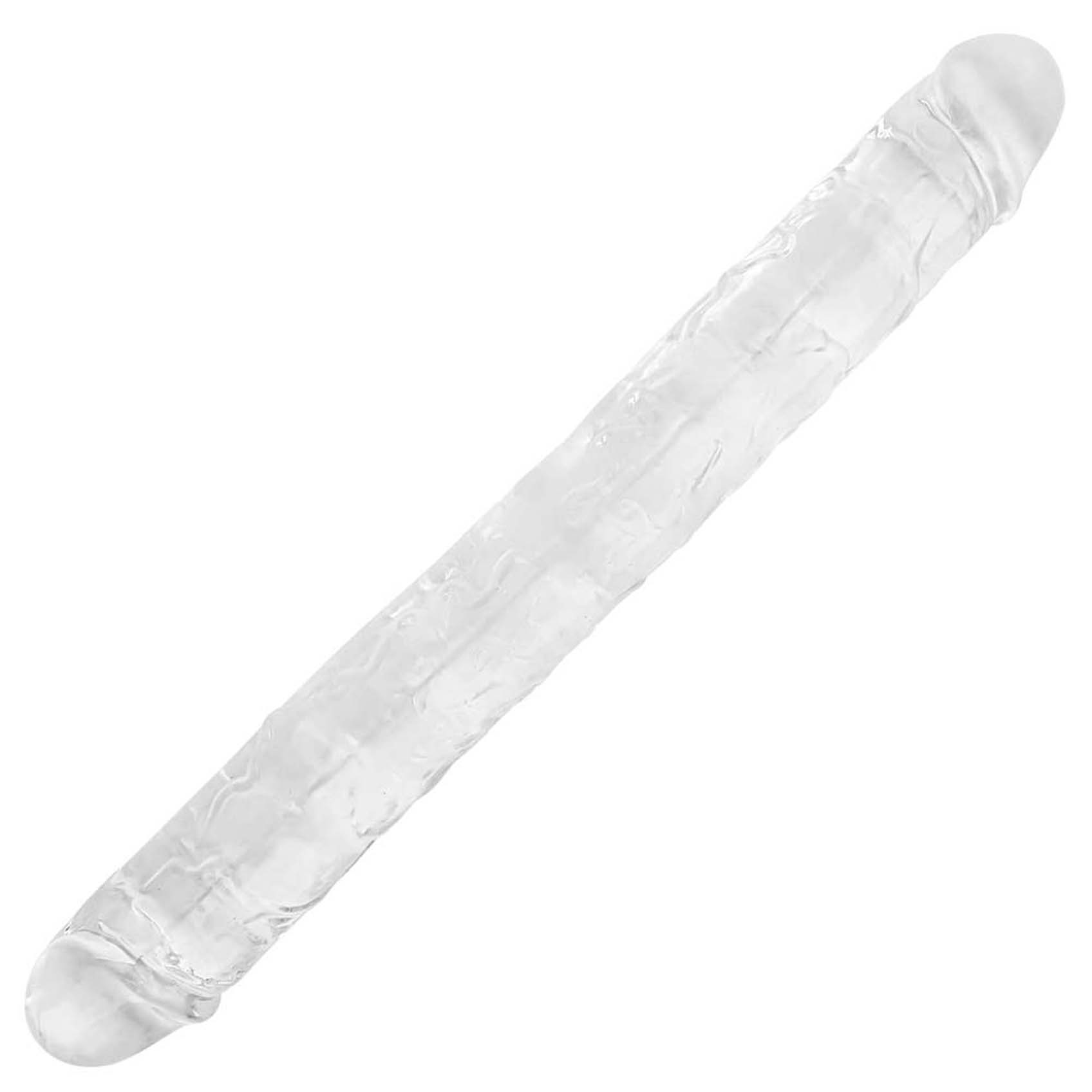 18 Inches Double Sided Long Dildo Crystal Jellies Realistic Extra Plus Dong Dual Penetration Anal Plug Adult Sex Toy for Lesbian Women Couple