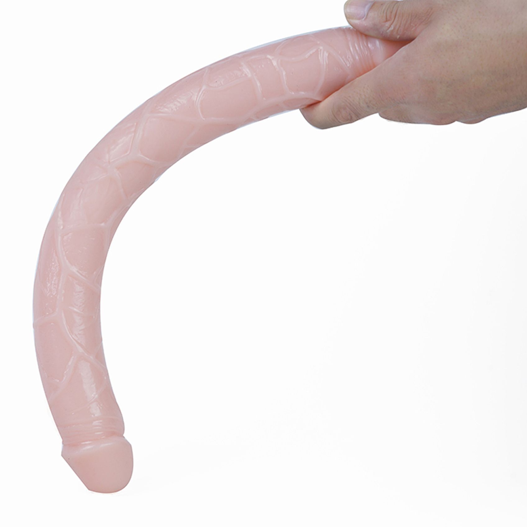 18 Inches Double Sided Long Dildo Crystal Jellies Realistic Extra Plus Dong Dual Penetration Anal Plug Adult Sex Toy for Lesbian Women Couple