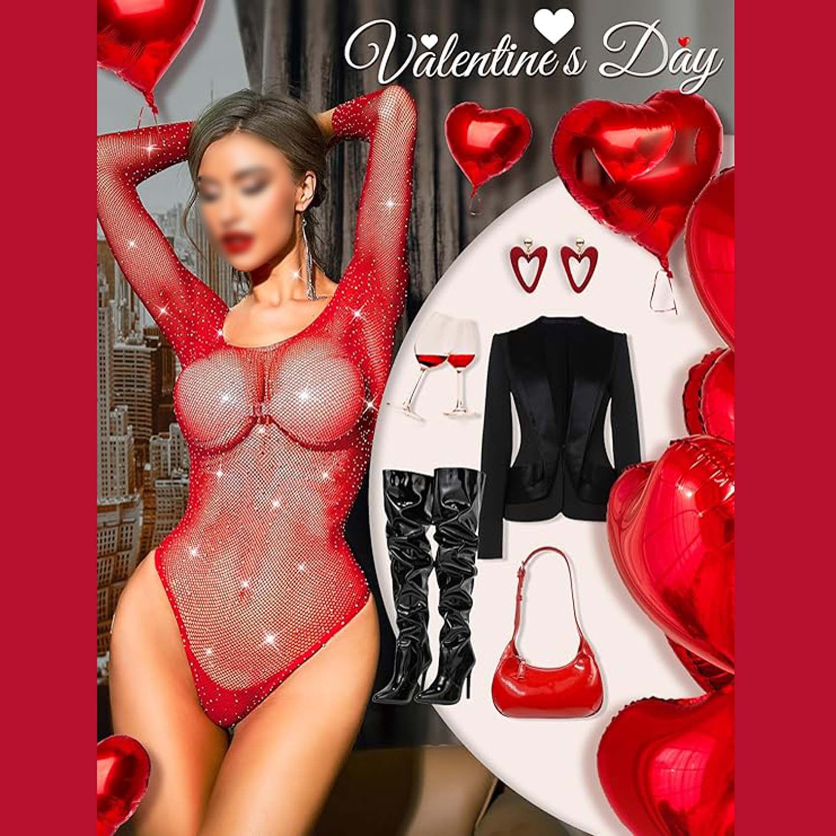 Women Sparkle Sexy Bodysuit Fishnet Rhinestone Sheer Teddy Lingerie Leotard Top Bodystocking Mesh Nightclub Sleeves Sleepwear Nightwear for Couple Sex