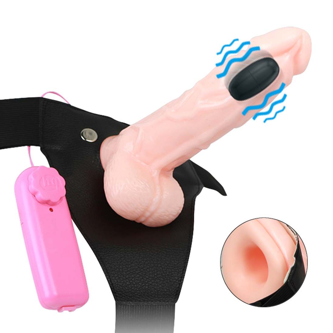 Strap on Vibrating Dildo Adjustable Harness G Spot Realistic Vibrator Vagina Anal Adult Play Sex Toys for Lesbian Couple Women Men