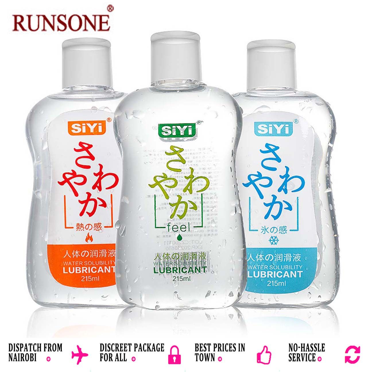 SiYi 215ml Sex Lubricant Water Based Lube Massage Body Gel Vagina Anal G-Spot Masturbation Lubes Adult Toy BDSM Play Game Intimate Pleasure Love Oil for Women Men Couple