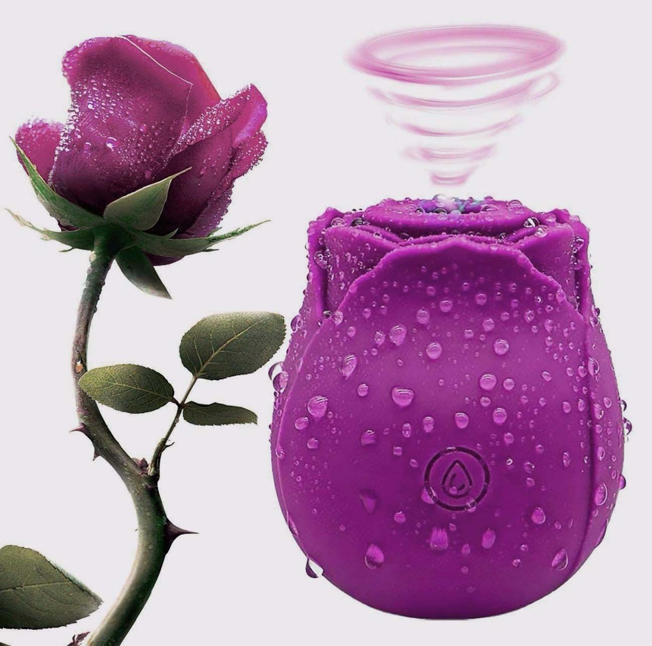 New Women Rose Clitoris Sucking Vibrator Nipples Sucker Oral Licking Stimulator Powerful Rechargeable Waterproof Adult Compact Foreplay Masturbate Sex Toy Dating Love Gift For Girlfriend Wife