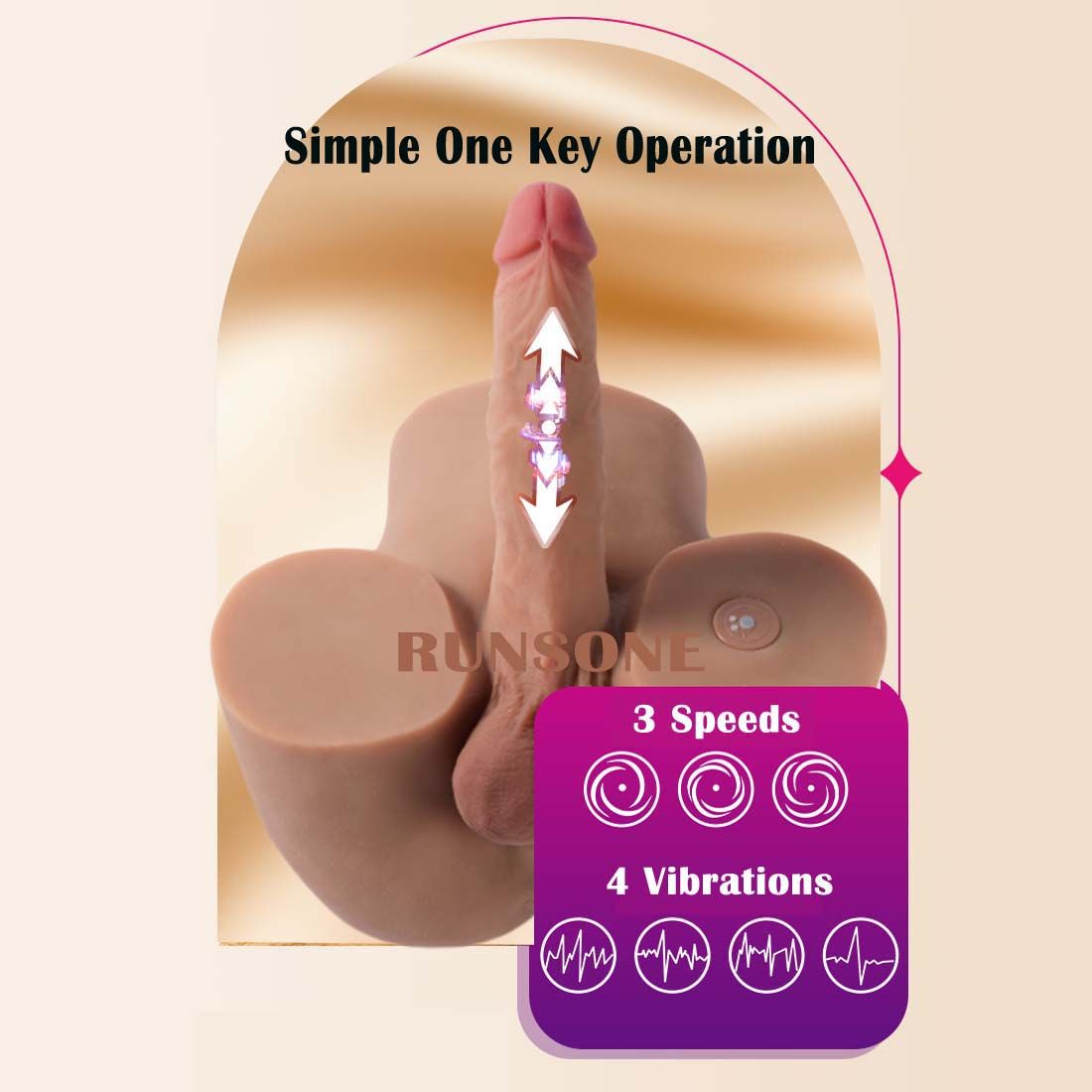 7kgs Upgraded Automatic Thrusting Dildo Intelligent Rechargeable Waterproof Male Torso Sex Doll with Lifelike Vibrating Fucking Real Flexible Cock Tight Anal Tunnel Hands Free Masturbator Adult Toys G