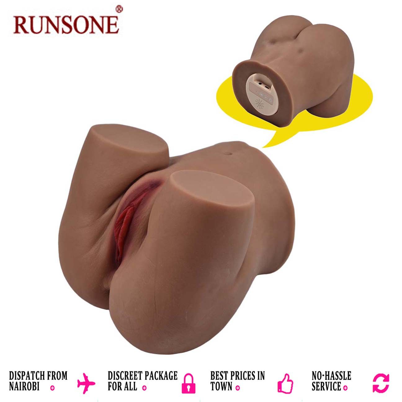 Large Intelligent Interactive Love Doll Lifelike Ass Sucking Vibrating Male Masturbator Real Butt Moaning Sex Doll With Vagina Pussy Ass Anus Upgraded Electric Sex Toys for Men Couple