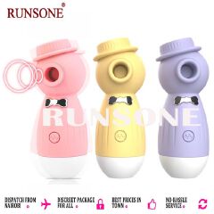 Discreet Clit Nipples Sucker Vibrator with 12 Deep Powerful Modes Rose Toy Sucking Massager Clitoral Stimulator Flirtation Foreplay Adult Compact Sex Toy Non-embarrassed Gift for Women Girlfriend Wife