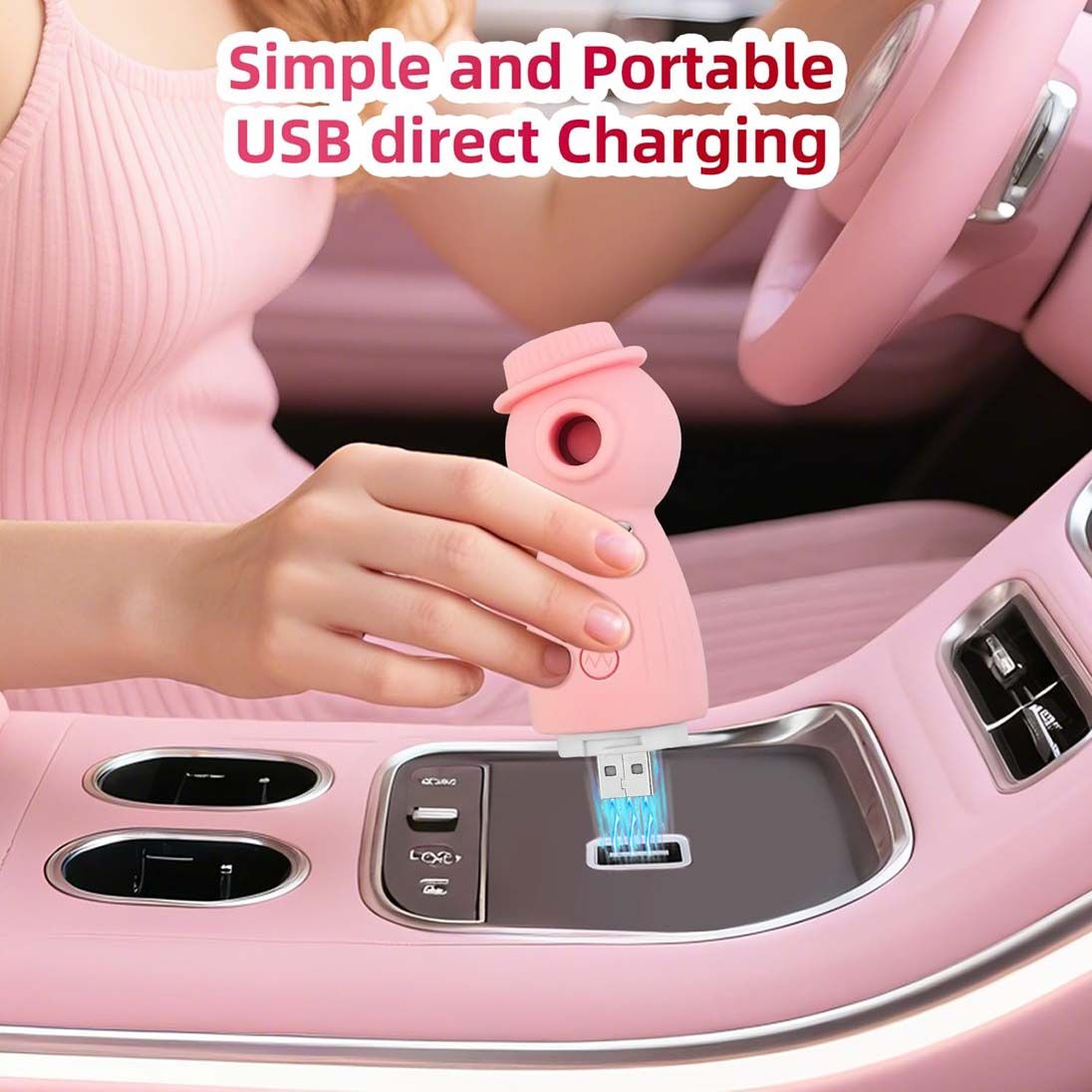 Discreet Clit Nipples Sucker Vibrator with 12 Deep Powerful Modes Rose Toy Sucking Massager Clitoral Stimulator Flirtation Foreplay Adult Compact Sex Toy Non-embarrassed Gift for Women Girlfriend Wife