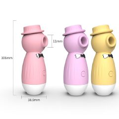 Discreet Clit Nipples Sucker Vibrator with 12 Deep Powerful Modes Rose Toy Sucking Massager Clitoral Stimulator Flirtation Foreplay Adult Compact Sex Toy Non-embarrassed Gift for Women Girlfriend Wife
